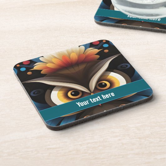 Dessous-de-verre Chouette 6 (Côté gauche)