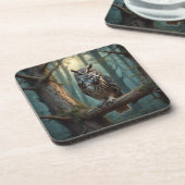 Dessous-de-verre Chouette dans la Forêt Magique (Côté gauche)