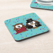 Dessous-de-verre chouette de la nouvelle année (Côté gauche)