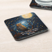 Dessous-de-verre Chouette de minuit avec devis Customisé (Côté gauche)