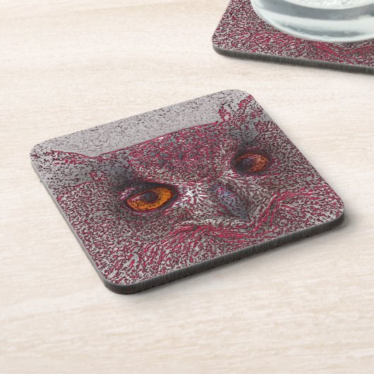 Dessous-de-verre Chouette éthérée (Côté gauche)