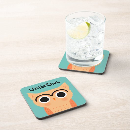 Dessous-de-verre Chouette unibrow UnibrOwl | Chouette à sourcils mi (Côté Droit)