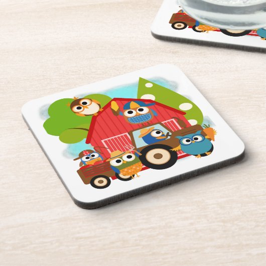 Dessous-de-verre Chouettes (Côté gauche)