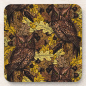 Dessous-de-verre Chouettes d'automne (Devant)