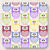 Dessous-de-verre Chouettes mignonnes, Chouette Motif, Chouettes pou (Devant)