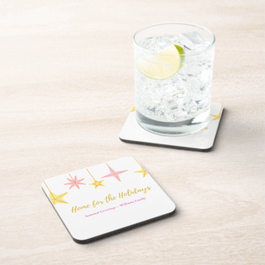 Dessous-de-verre Christmas Coaster with Holiday Motifs (Côté Droit)
