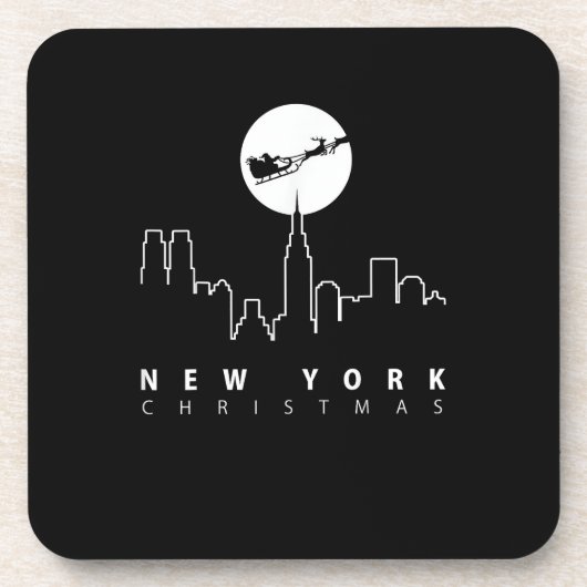 Dessous-de-verre Christmas in New York City (Devant)