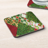 Dessous-de-verre Christmas Quilt Background (Côté gauche)