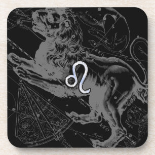 Dessous-de-verre Chrome Style Leo Zodiac Connexion Hevelius