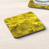 Dessous-de-verre Chrysanthèmes jaune soleil (Côté gauche)