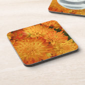 Dessous-de-verre Chrysanthèmes orange Fire (Côté gauche)