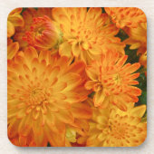 Dessous-de-verre Chrysanthèmes orange Fire (Devant)