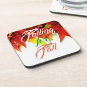 Dessous-de-verre Chute de l'automne japonais feuille d'érable rouge (Côté gauche)