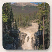 Dessous-de-verre Chutes Sunwapta, Cascade Photographie (Devant)