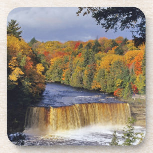 Dessous-de-verre Chutes supérieures de Tahquamenon dans le Michigan