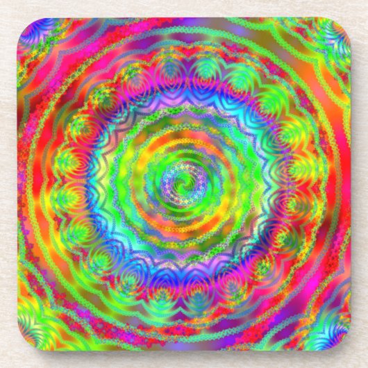 Dessous-de-verre Cible Tie-dye (Devant)
