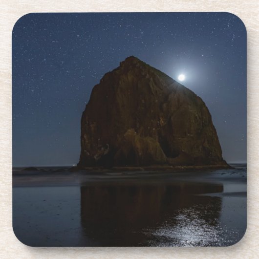 Dessous-de-verre Ciels au-dessus de Haystack Rock | Cannon Beach, O (Devant)