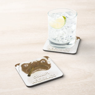 Dessous-de-verre Cigar à puggy Grumpy AFICIONADO personnalisé