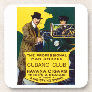 Dessous-de-verre Cigares Club Cubano vintages