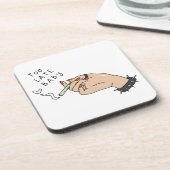 Dessous-de-verre Cigarette à la main anti-Valentin (Côté gauche)