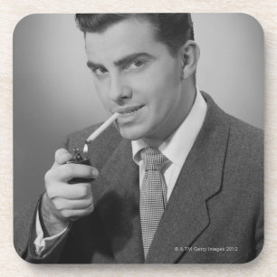 Dessous-de-verre Cigarette d'éclairage d'homme