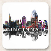 Dessous-de-verre Cincinnati en graffiti Beverage Coaster (Devant)