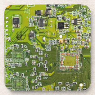 Dessous-de-verre Circuit imprimé circuit imprimé circuit vert circu