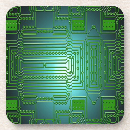 Dessous-de-verre circuits de conducteurs de cartes (Devant)