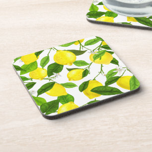 Dessous-de-verre Citron à l'aquarelle