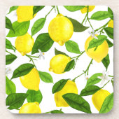 Dessous-de-verre Citron à l'aquarelle (Devant)