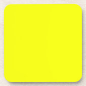 Dessous-de-verre Citron jaune Accent Couleur Personnaliser (Devant)