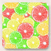 Dessous-de-verre Citron, orange, pamplemousse et tranches de citron (Devant)