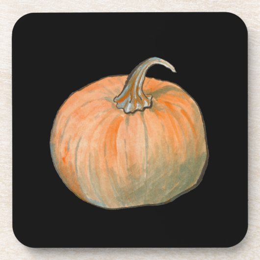 Dessous-de-verre Citrouille aquarelle (Devant)