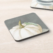 Dessous-de-verre Citrouille d'automne blanc de ferme (Côté gauche)