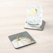 Dessous-de-verre Citrouille d'automne blanc de ferme (Côté Droit)