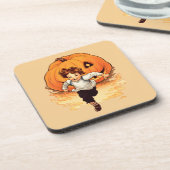 Dessous-de-verre Citrouille d'Halloween, Happy Young Boy (Côté gauche)