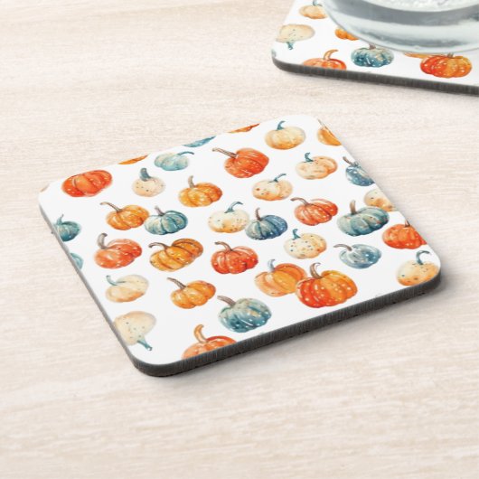 Dessous-de-verre Citrouille élégant (Côté gauche)