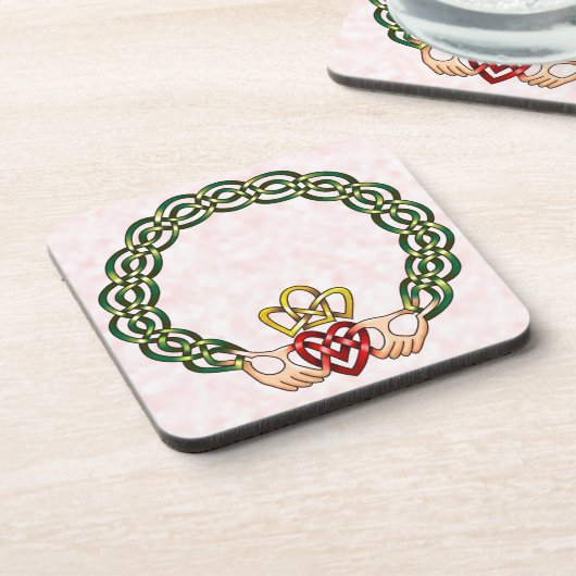 Dessous-de-verre Claddagh (Côté gauche)