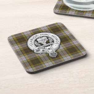 Dessous-de-verre Clan Buchanan Crest & Robe Tartan