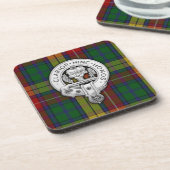 Dessous-de-verre Clan Buchanan Crest & Tartan (Côté gauche)