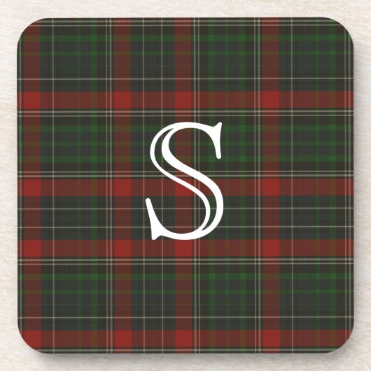 Dessous-de-verre Clan classique Stuart Plaid Monogramme Dessous de  (Devant)
