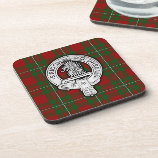 Dessous-de-verre Clan MacGregor Crest & Tartan (Côté gauche)