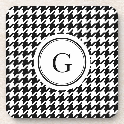 Dessous-de-verre Classe White Houndstooth (Devant)