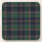 Dessous-de-verre Classic Dark Blue Red Green Plaid Pattern (Devant)