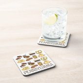 Dessous-de-verre Classic Pennsylvania PA Hollandais Amish (Côté Droit)