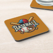 Dessous-de-verre Classique Baseball Essentials / Stylish Retro Lege (Côté gauche)