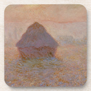 Dessous-de-verre Claude Monet   Grainstack, Sun dans la brume