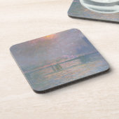 Dessous-de-verre Claude Monet | la Tamise avec la croix de Charing (Côté gauche)