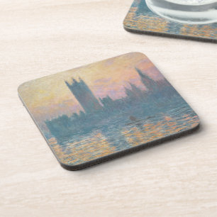 Dessous-de-verre Claude Monet   les Chambres du Parlement, coucher