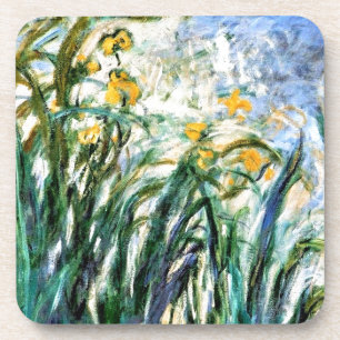 Dessous-de-verre Claude Monet Yellow Irises et Malva 19